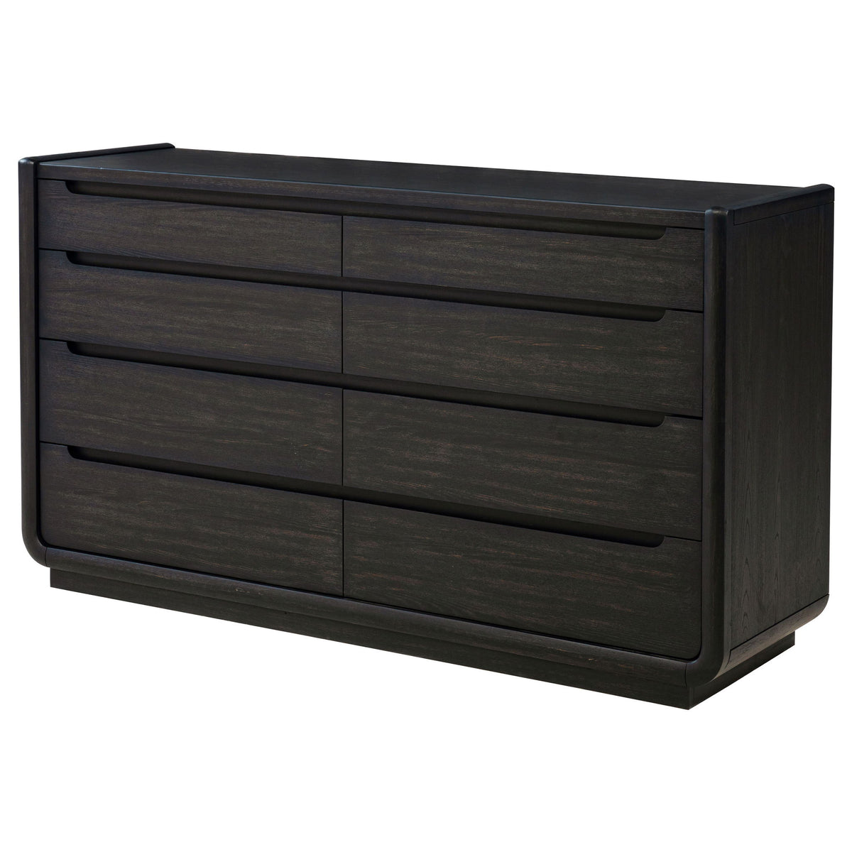 Bangor - 8 Drawer Bedroom Dresser Cabinet - Black