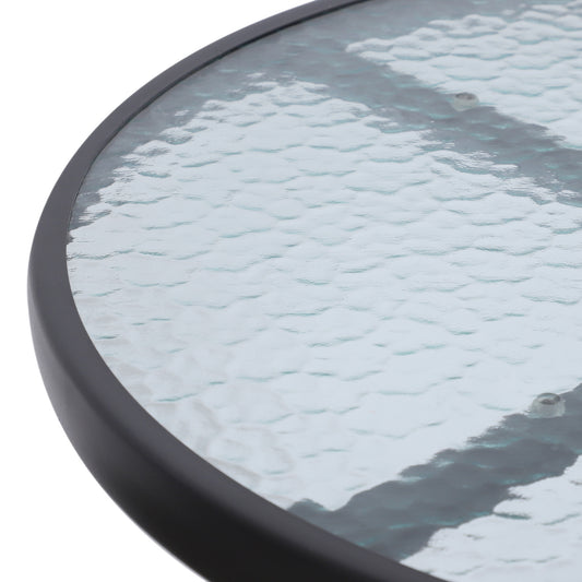 Othrelle - Set of 2 - 30" Bar Height Outdoor Bistro Set – Round Table & 2 Tan Chairs