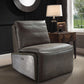 Metier - Power Motion Recliner - Gray / Aluminum