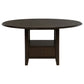 Fulton - 5 Piece Dining Table Set With Upholstered Chairs - Dark Brown