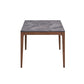 Bevis - Engineered Stone Top Dining Table - Walnut