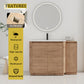 Freestanding Bathroom Vanity With Sink, 1 Small Storage Cabinet, Soft Close Door