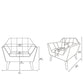 Modern Lounge Chair With Button Tufting