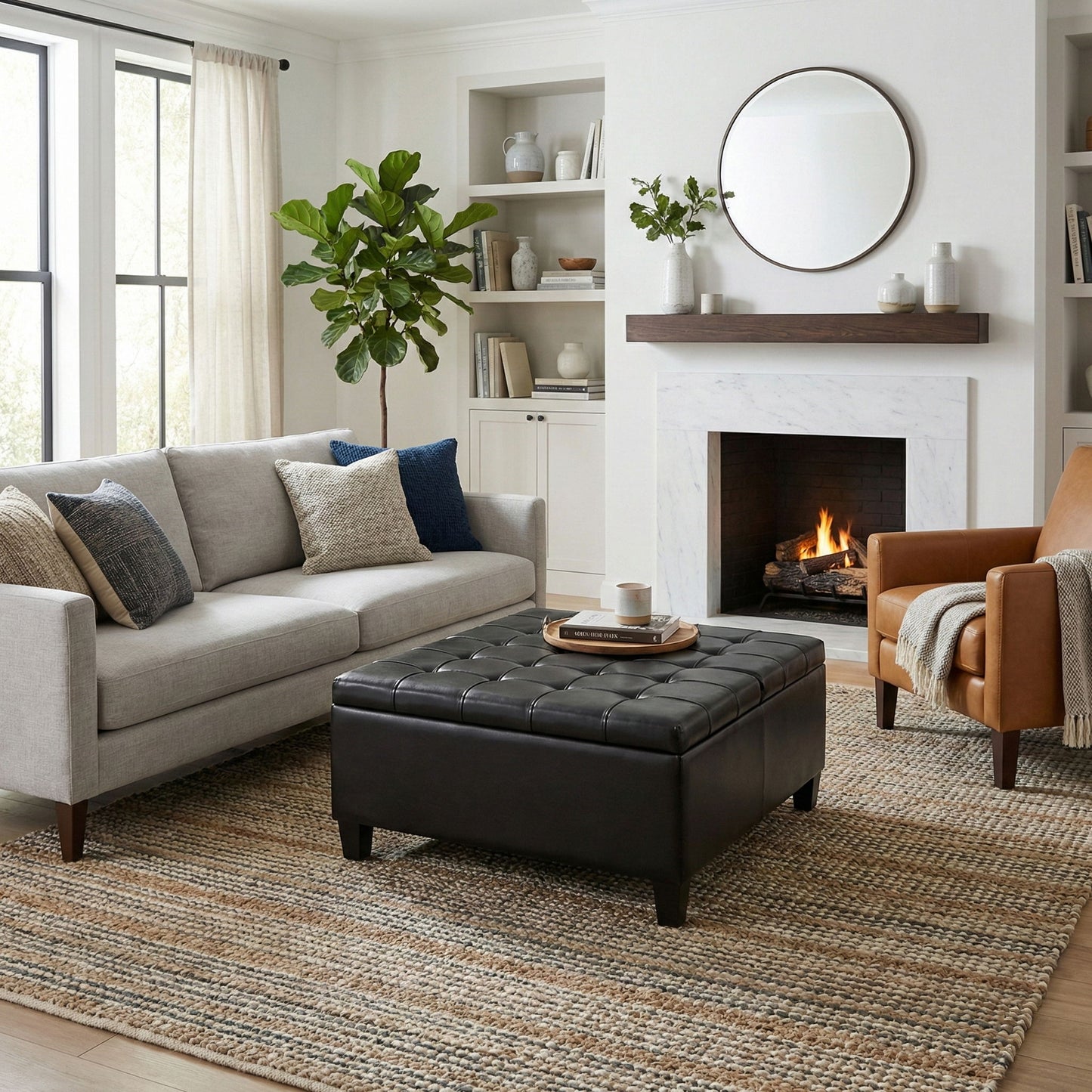 Harrison - Large Coffee Table Storage Ottoman