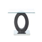 Tracker - End Table - Brown White