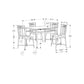 5 Pieces Dining Table Set, Small, Rectangular
