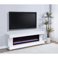 TV Stand Fireplace Console With Bluetooth Speaker