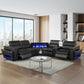 Nova - Sectional With Bluetooth Speaker, LED And Lifting Wine Cabinet
