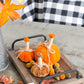 Pumpkin Ornament For Holiday Harvest Festival Fall Festival & Thanksgiving (Set of 6)