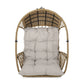 Malia - Outdoor / Indoor Wicker Hanging Chair With Cushion - Brown / Beige