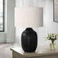 Lighting, Table Lamp, Ceramic, Contemporary - Black / Cream