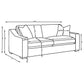 Chelan - Upholstered Track Arm Sofa Set With Curved Arms