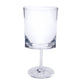 Leadingware Oval Halo Plastic Wine Glasses (Set of 4)