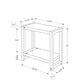 Accent Side Table, Narrow, Small, 2 Tier, Contemporary And Modern