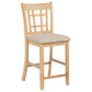 Davis - Counter Height Dining Chair Linen (Set of 2) - Light Oak