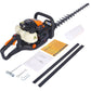 26Cc Gas Powered Hedge Trimmer With Double Sided Blade And Recoil Start - Orange