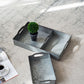 Decorative Galvanized Nesting Trays (Set of 3) - Gray