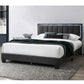 Bed With Channel Tufting And Built In LED Headboard