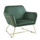 Keira - Accent Chair With Metal Base
