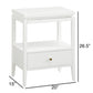 Olana -1 Drawer Nightstand With Floating Top Design