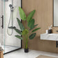60" Tall, Artificial Plant, Bird Of Paradise Tree, Indoor, Faux, Fake, Floor, Greenery, Potted, Decorative - Green / Black