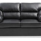 Padded Love Seat For Modern Living - Black