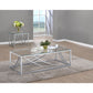 Kempton - 2 Piece Coffee And End Table Set - Chrome