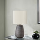 Lighting, Table Lamp, Ceramic, Contemporary - Gray / Cream