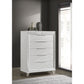 5 Drawer Bedroom Chest Of Drawers - White