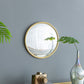 Round Mirror, Circle Mirror With Iron Frame For Living Room Bedroom Vanity Entryway Hallway
