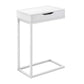 Accent Table, C - Shaped Contemporary Elegant Desig
