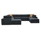 Custom Configuration Modular Sectional With Toss Pillows