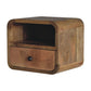 Curved Upper Slot Floating Nightstand