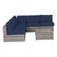 Outdoor Wicker Seating Group With Cushions