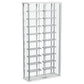 Wine Storage LED Curio Cabinet - Chrome