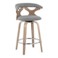 Gardenia - Mid Century Modern Fixed Height Counter Stool With Swivel (Set of 2)