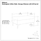 Rebecca - Multifunctional Coffee Table Storage Ottoman With Lift Up Lid