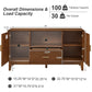 TV Stand With Drawer And Cabinets - Brown