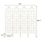 Metal Garden Rustproof Trellis For Climbing Plants Outdoor Flower Support