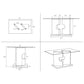 Iris - Dining Table - Gray