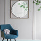 Poppy Mirror With Metal Frame Contemporary Design For Bathroom, Entryway Wall Decor