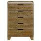Packard - 5 Drawer Chest - Oak