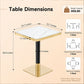 Square Small Kitchen Table With Pedestal Base