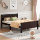 Platform Bed Frame Mattress Foundation Sleigh Bed With Headboard / Footboard / Wood Slat Suppor