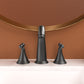 Elegant 2 Handle Widespread Bathroom Faucet With Pop Up Drain And Water Supply Lines