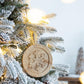 Wooden Hanging Circle With Snowflake Cut Decorative Hanging Christmas Tree Ornaments For Holiday Party Decorations (Set of 12) - Multi