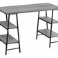 Computer Desk For Home Office, Storage Shelves, Industrial Design