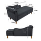 Chaise Lounge Indoor, Lounge Chair For Bedroom With Storage & Pillow, Modern Upholstered Rolled Arm Chase Lounge For Sleeping With Nailhead Trim For Living Room Bedroom Office