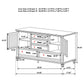 Lockeford - 5 Drawer Dresser With Side Cabinets - White