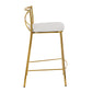 Modern Charlotte - Contemporary Fixed Height Counter Stool (Set of 2)